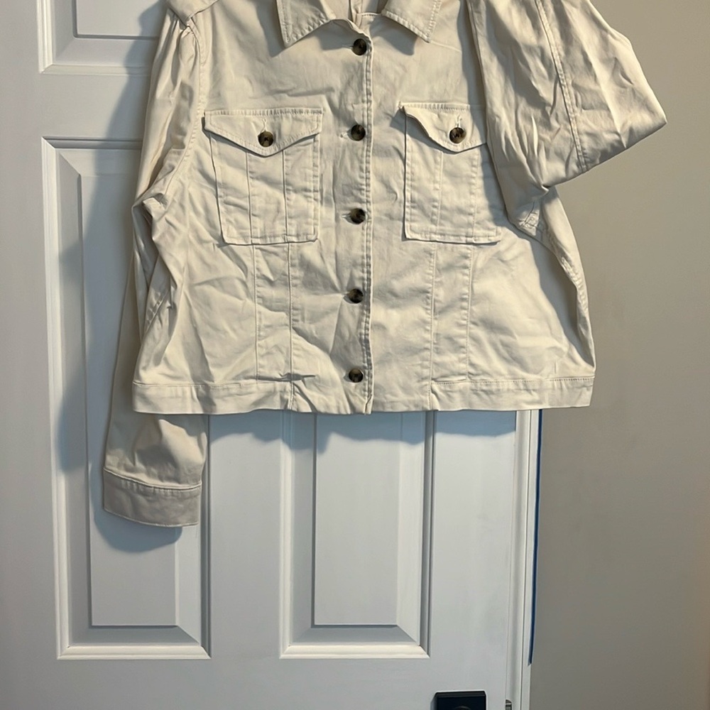 Cream Button-Up Jacket